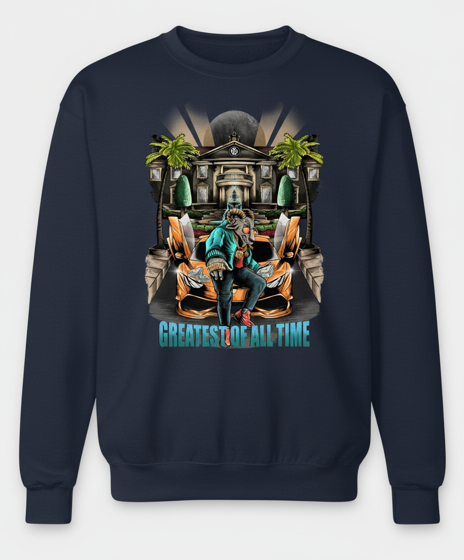 Greatest of All Time Graphic Sweatshirt
