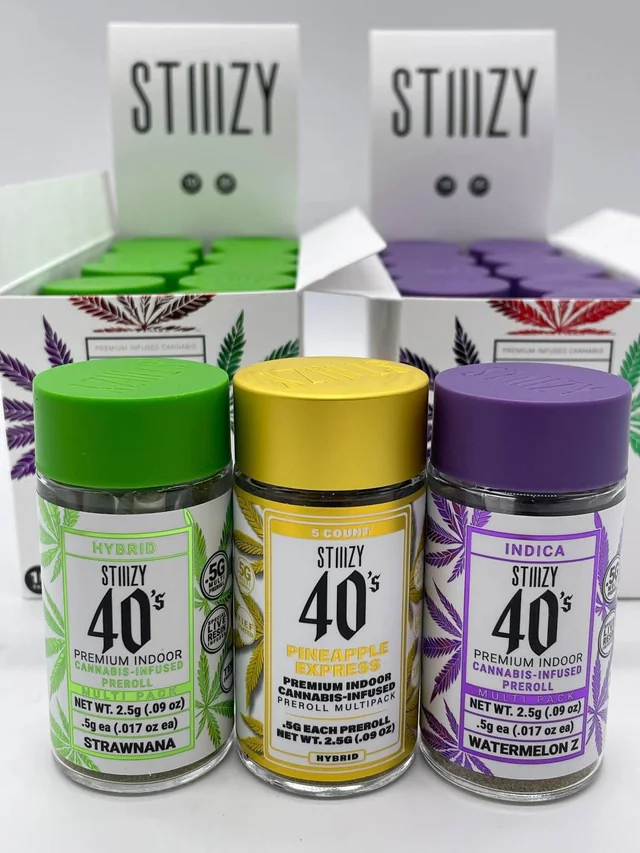 STIIIZY 40’s – Strawnana, Pineapple Express & Watermelon Z