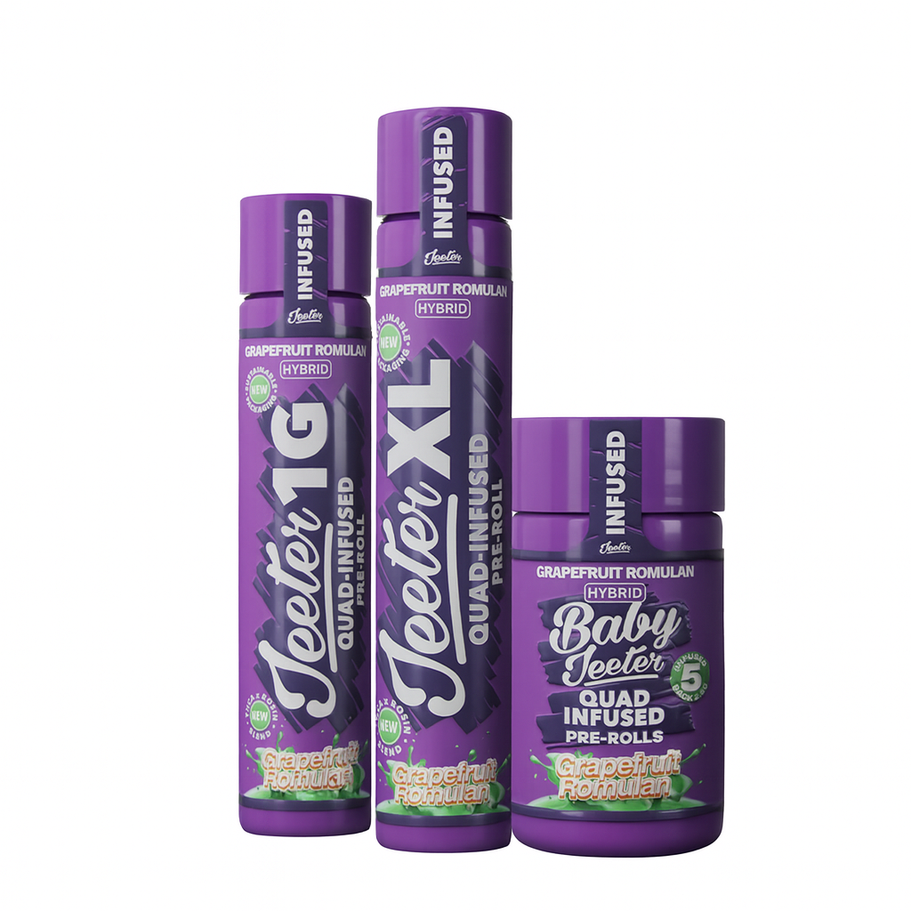 Jeeter 1G, Jeeter XL & Baby Jeeter – Grapefruit Romulan (Hybrid)