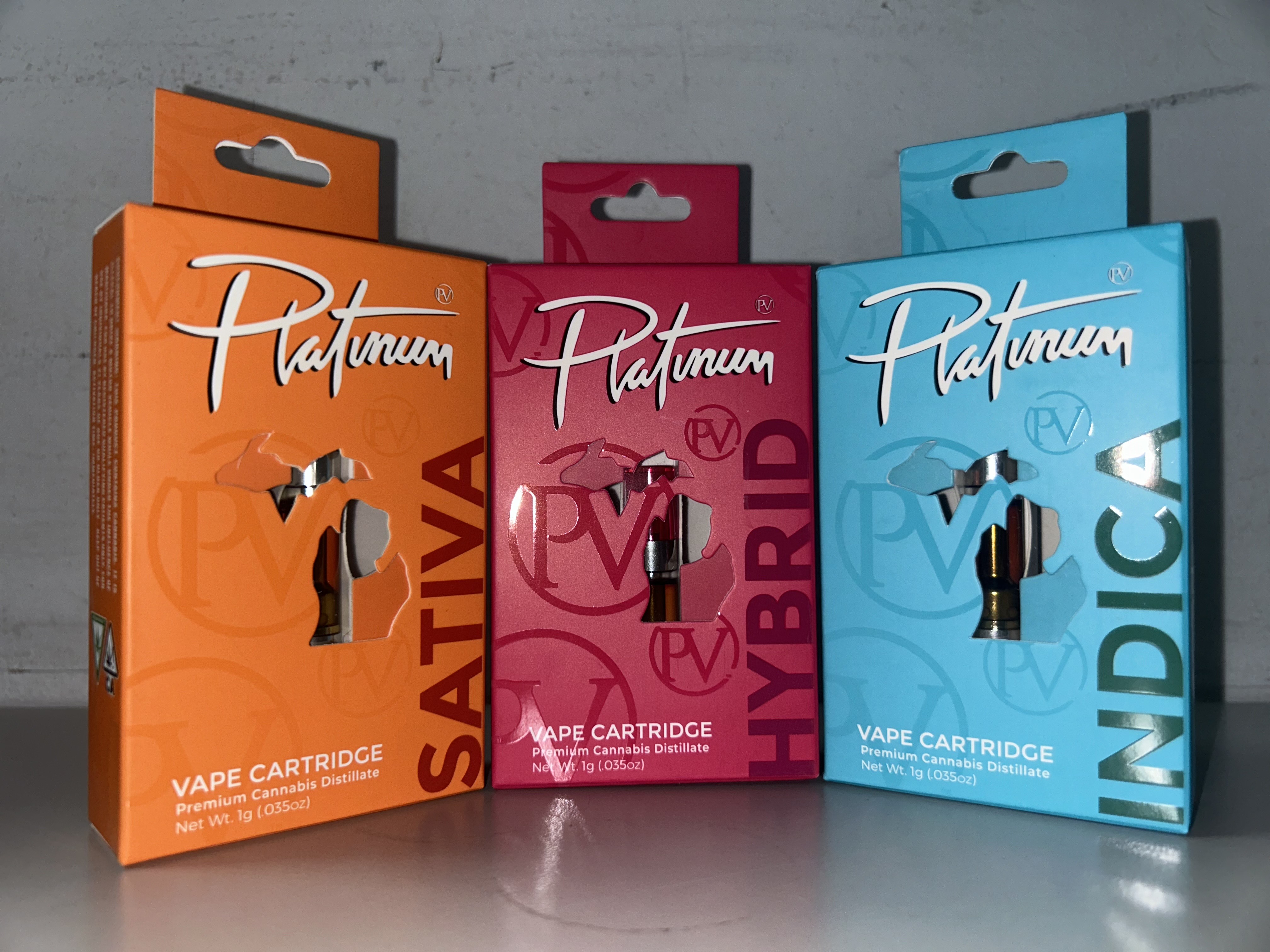 Platinum 1G Vape Cartridges