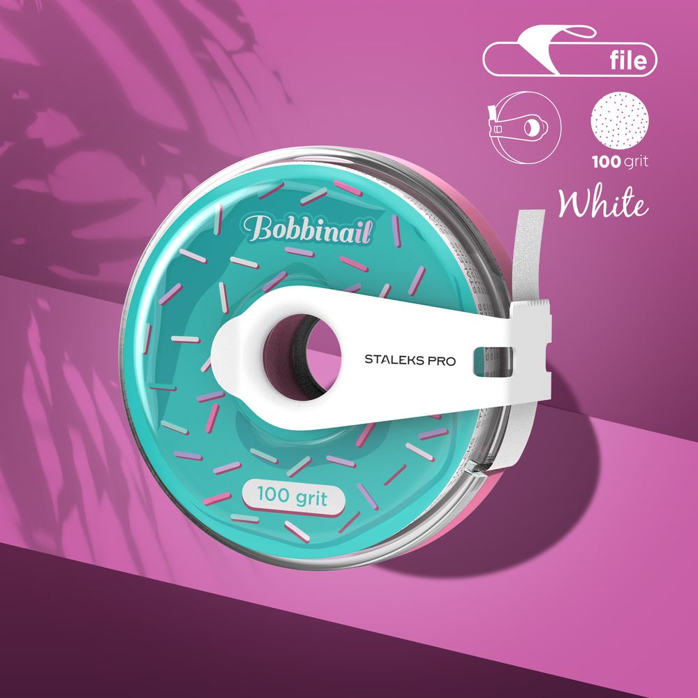 Estuche-dona de plástico EXPERT rollo de lima grano 100