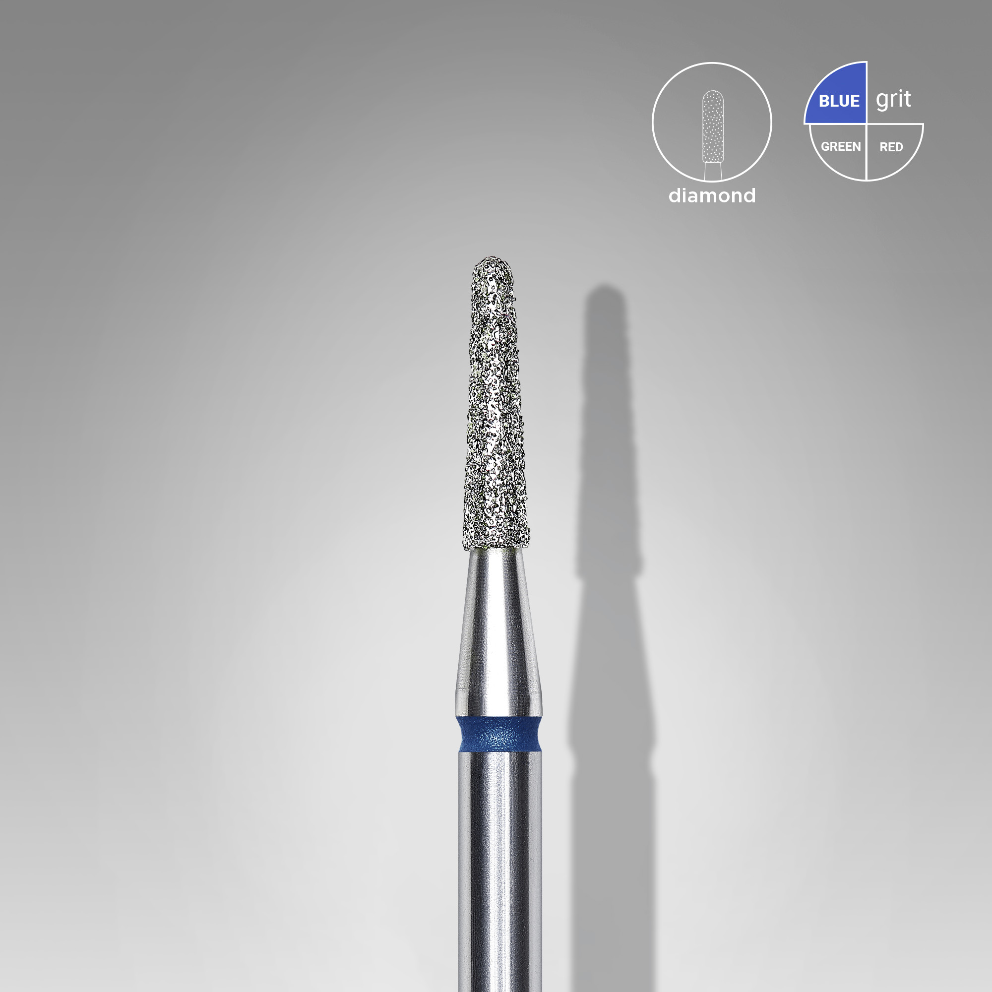 Fresa Diamante Tronco de Cono - azul