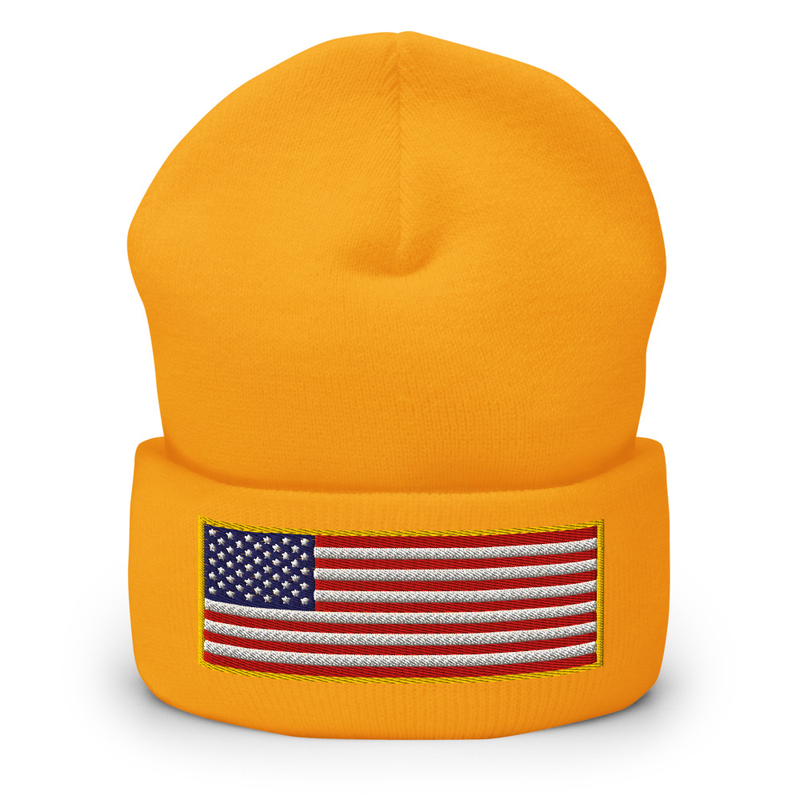 American Flag Unisex Cuffed Beanie
