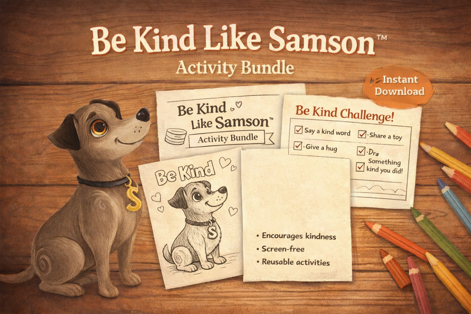 Be Kind Like Samson™ Activity Bundle
