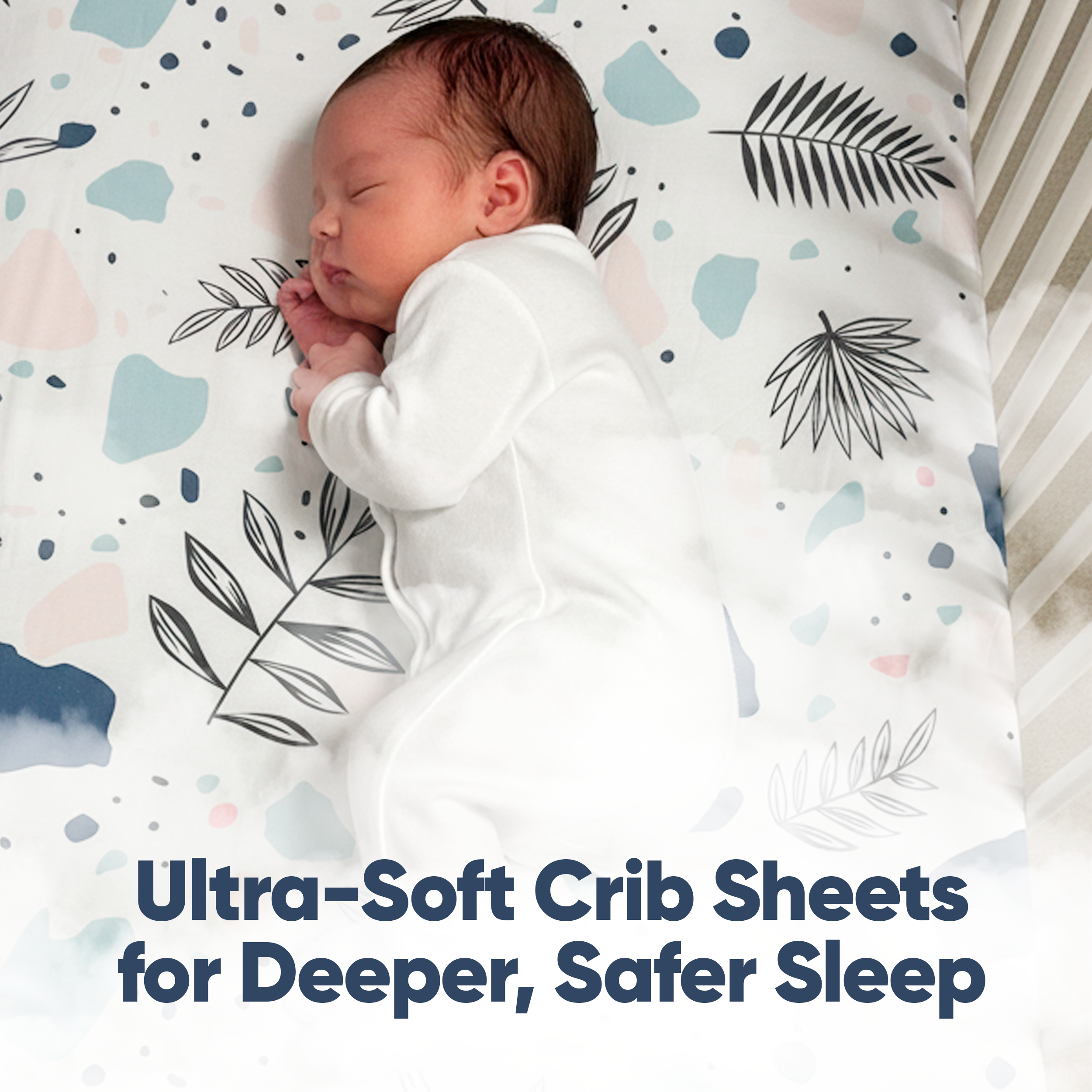 Mamylux 2-Pack 100% Cotton Fitted Crib Sheets