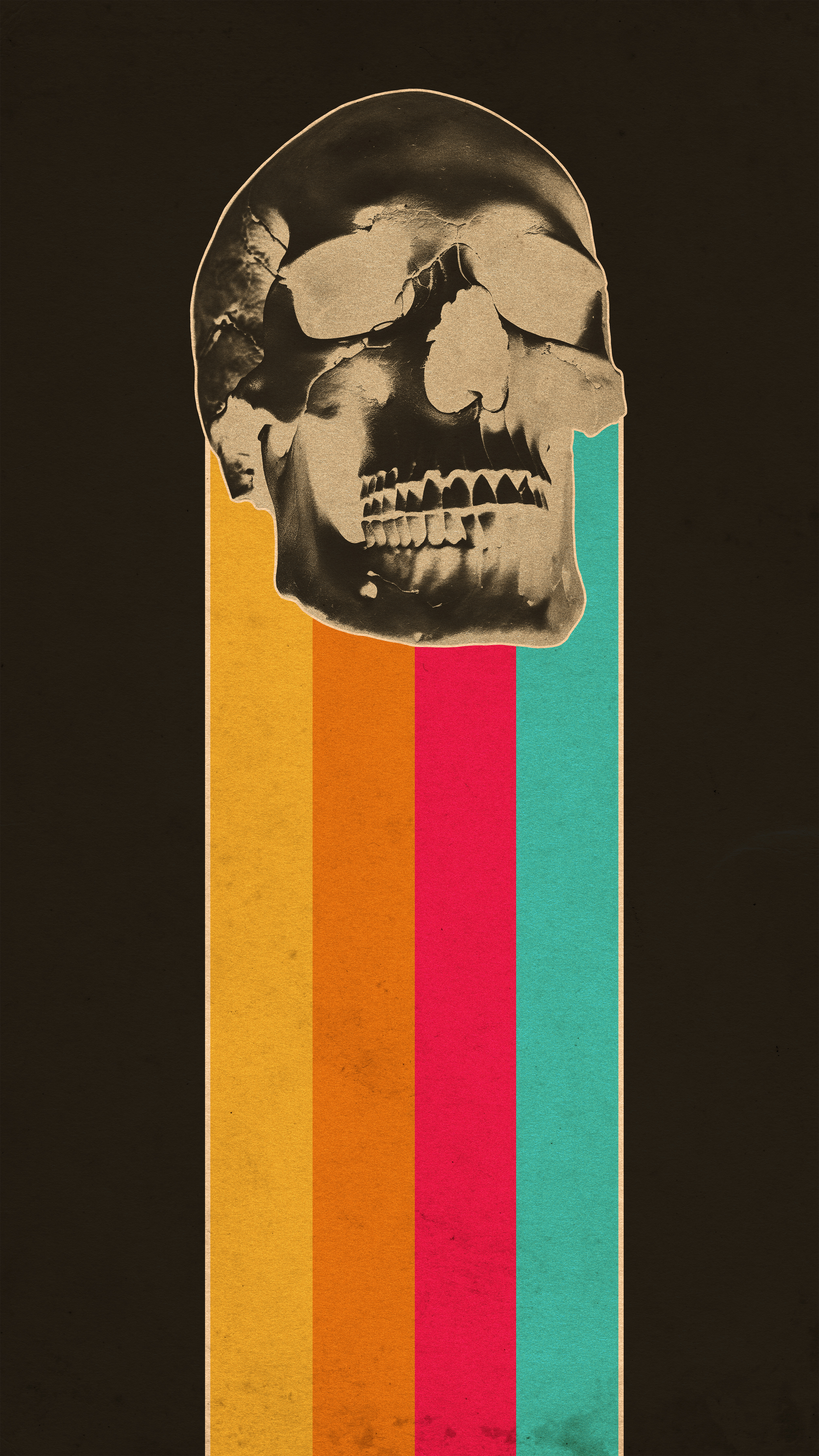 Rainbow Skull