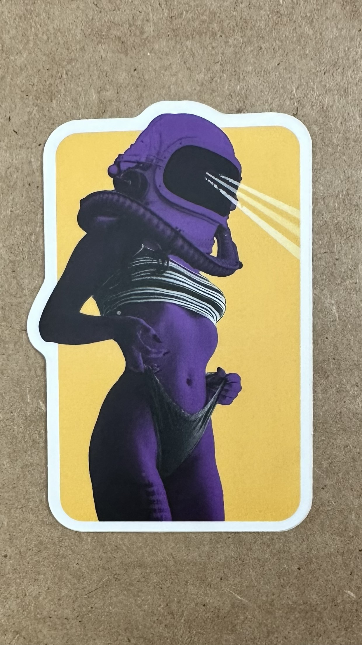 Helmet Girl with Laser