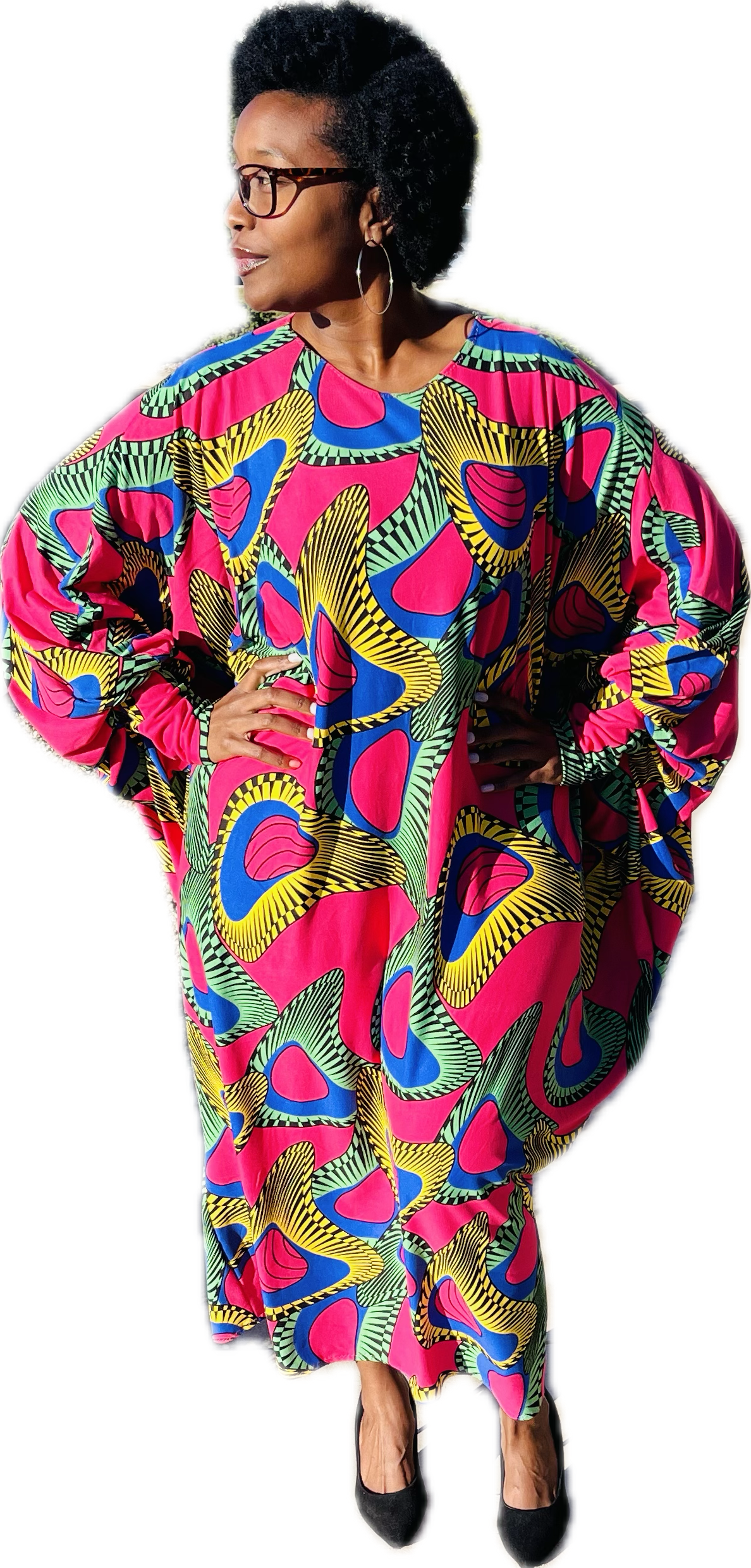 Colorful African Kaftan Dress