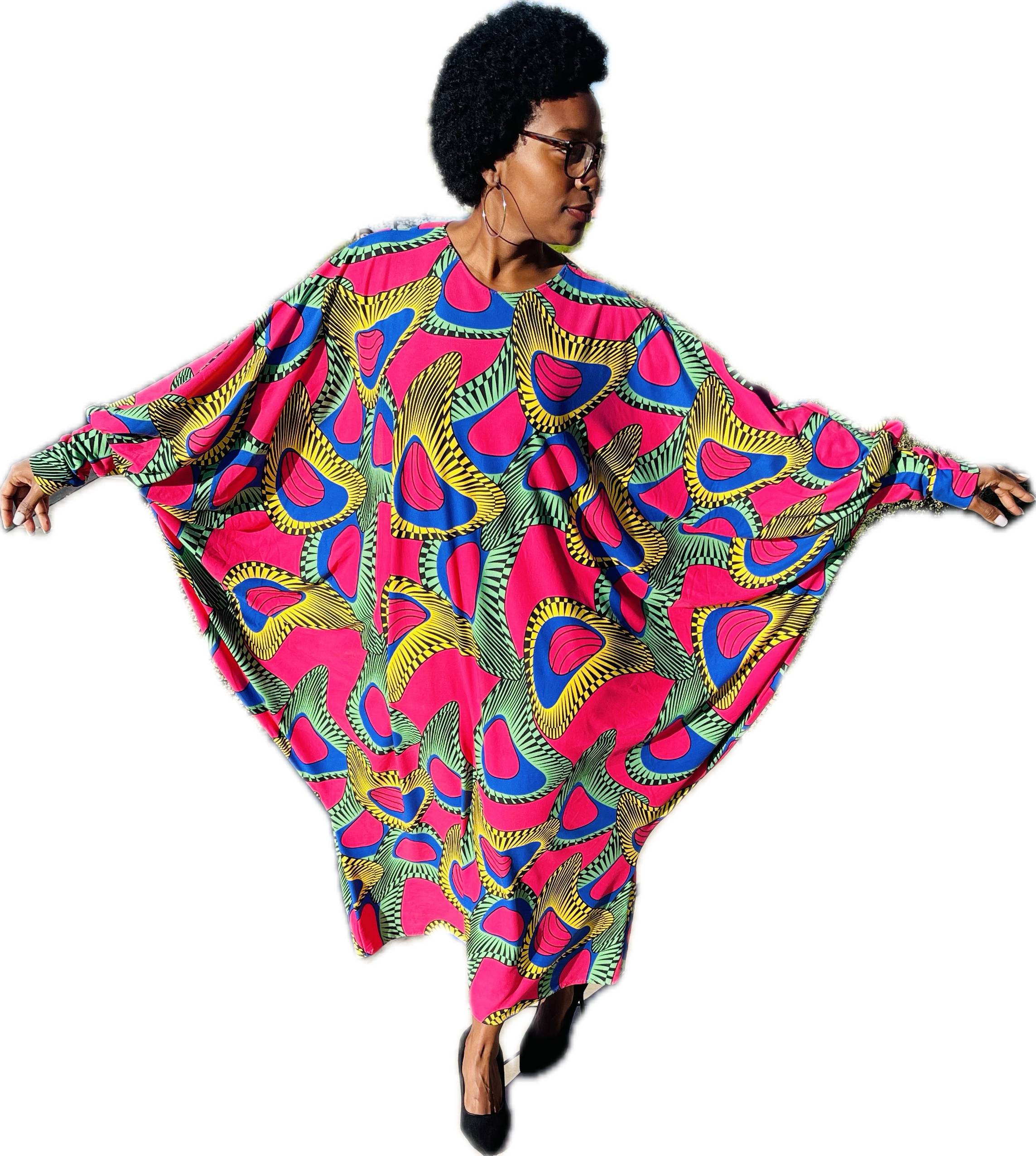 Colorful African Kaftan Dress