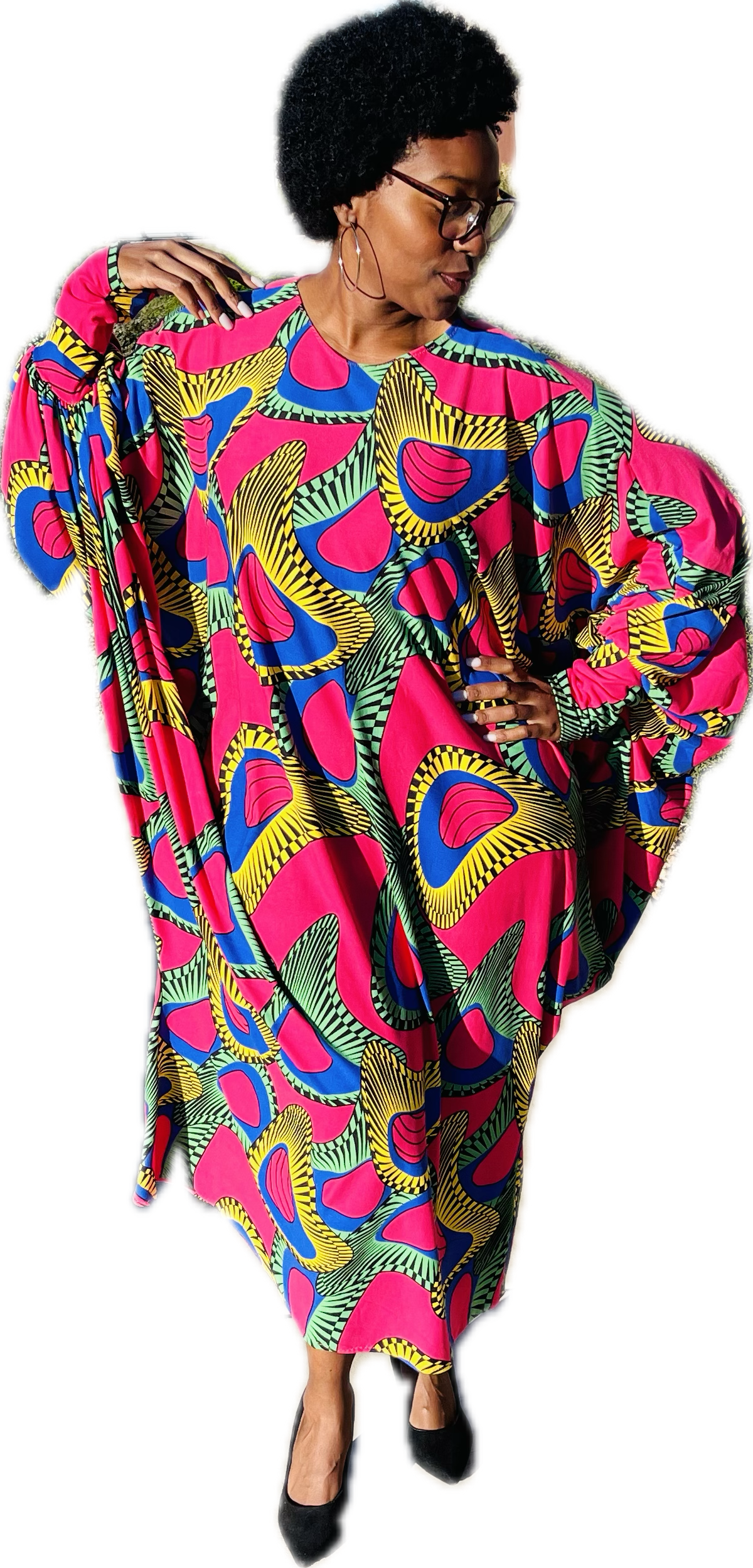 Colorful African Kaftan Dress
