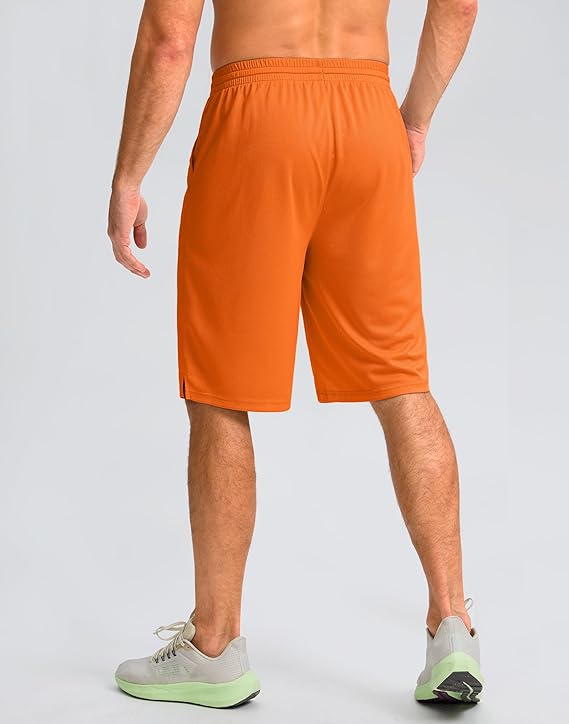 G Gradual Men's Athletic Shorts with Pockets 11" Long Basketball Shorts Lightweight Quick Dry Gym Workout Shorts for Men