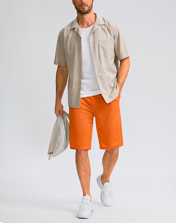 G Gradual Men's Athletic Shorts with Pockets 11" Long Basketball Shorts Lightweight Quick Dry Gym Workout Shorts for Men