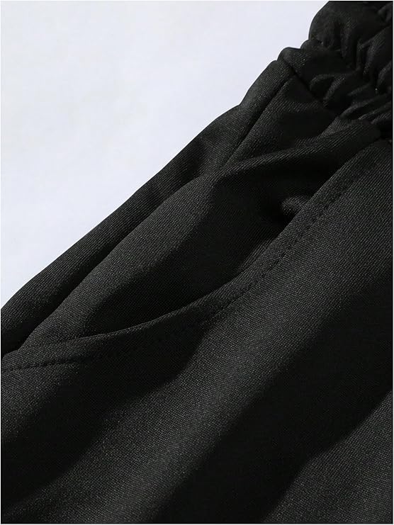 Men's 2 Piece Outfits Number Graphic Short Sleeve Shirts & Drawstring Waist Track Shorts Tracksuits Set