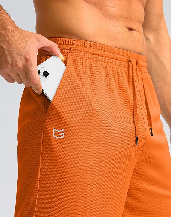 G Gradual Men's Athletic Shorts with Pockets 11" Long Basketball Shorts Lightweight Quick Dry Gym Workout Shorts for Men
