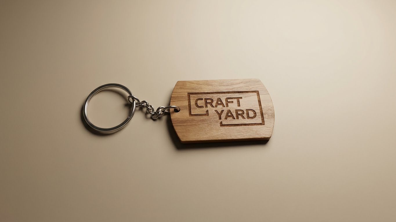 Craft Yard Wooden Keychain