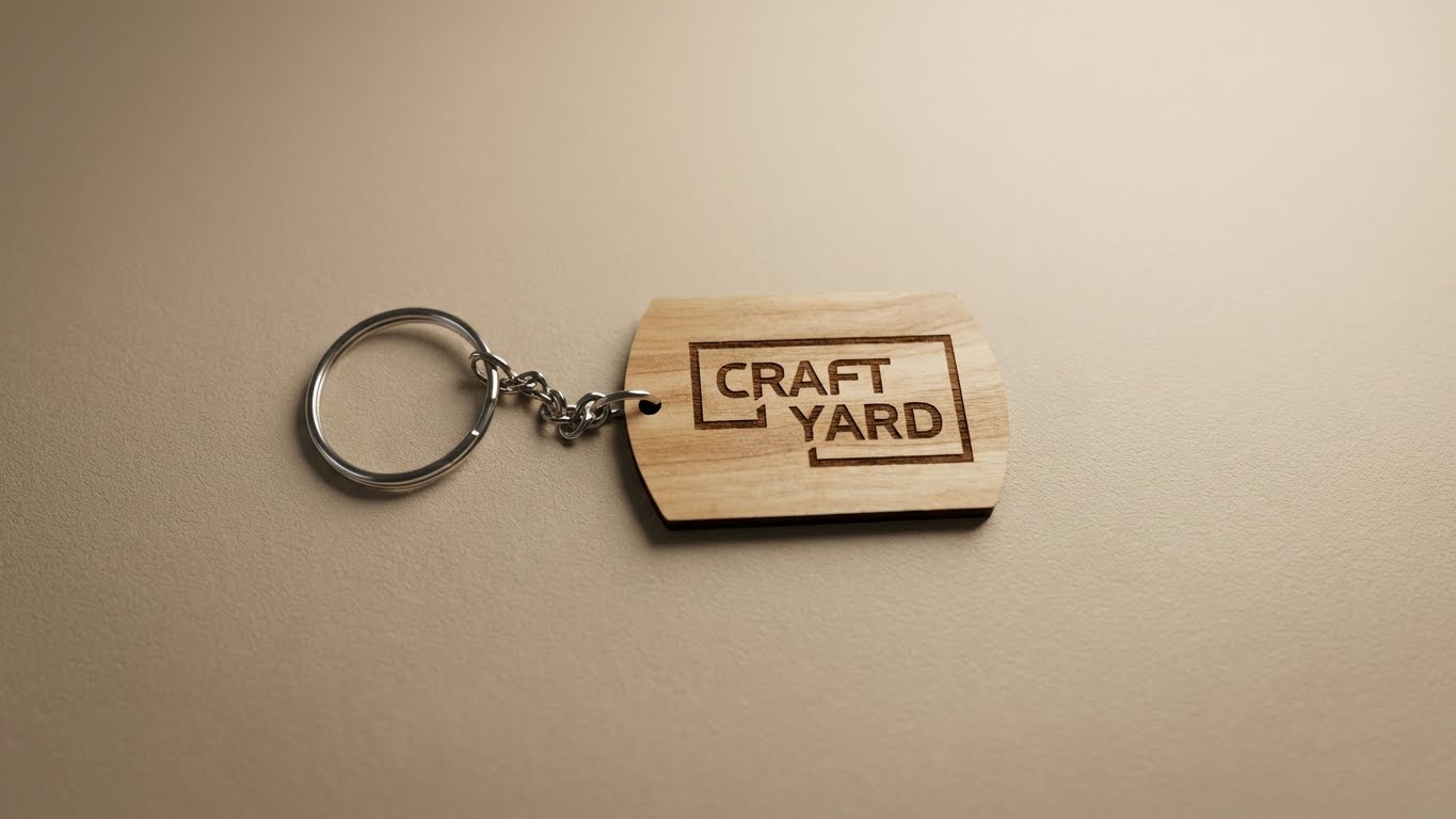 Craft Yard Wooden Keychain