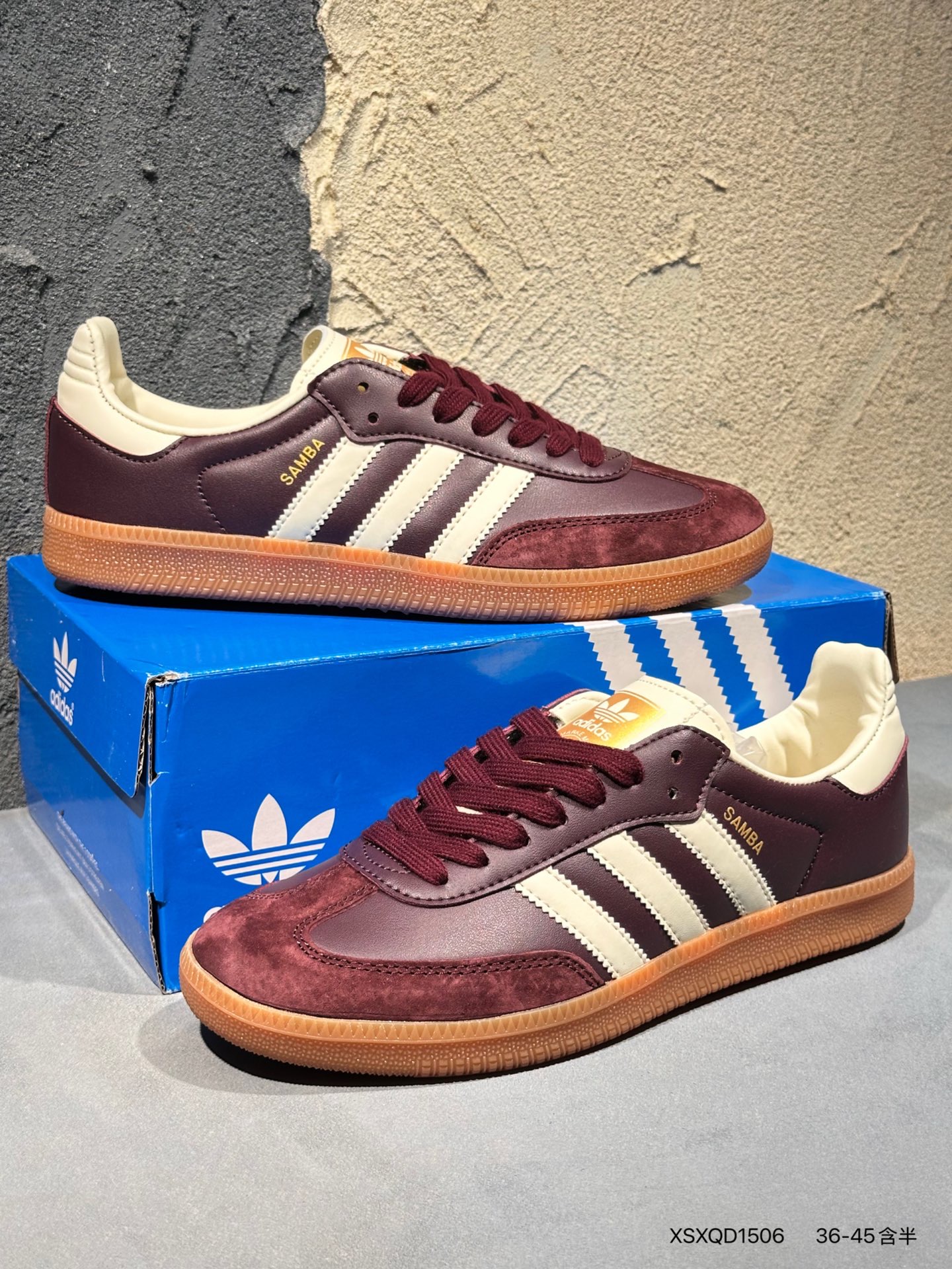 Adidas Samba Maroon Cream