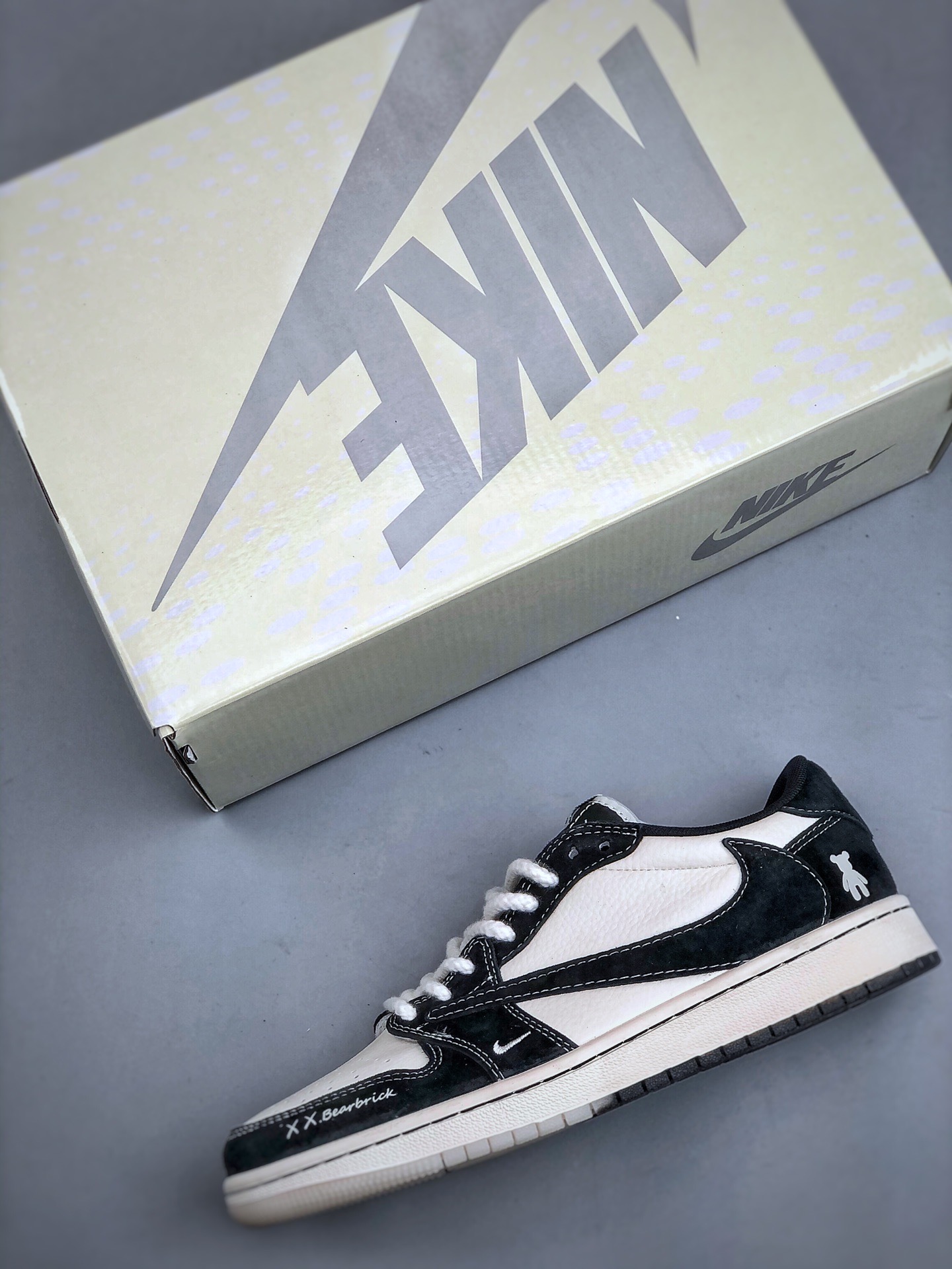 Nike Jordan One Low Black White Bearbrick