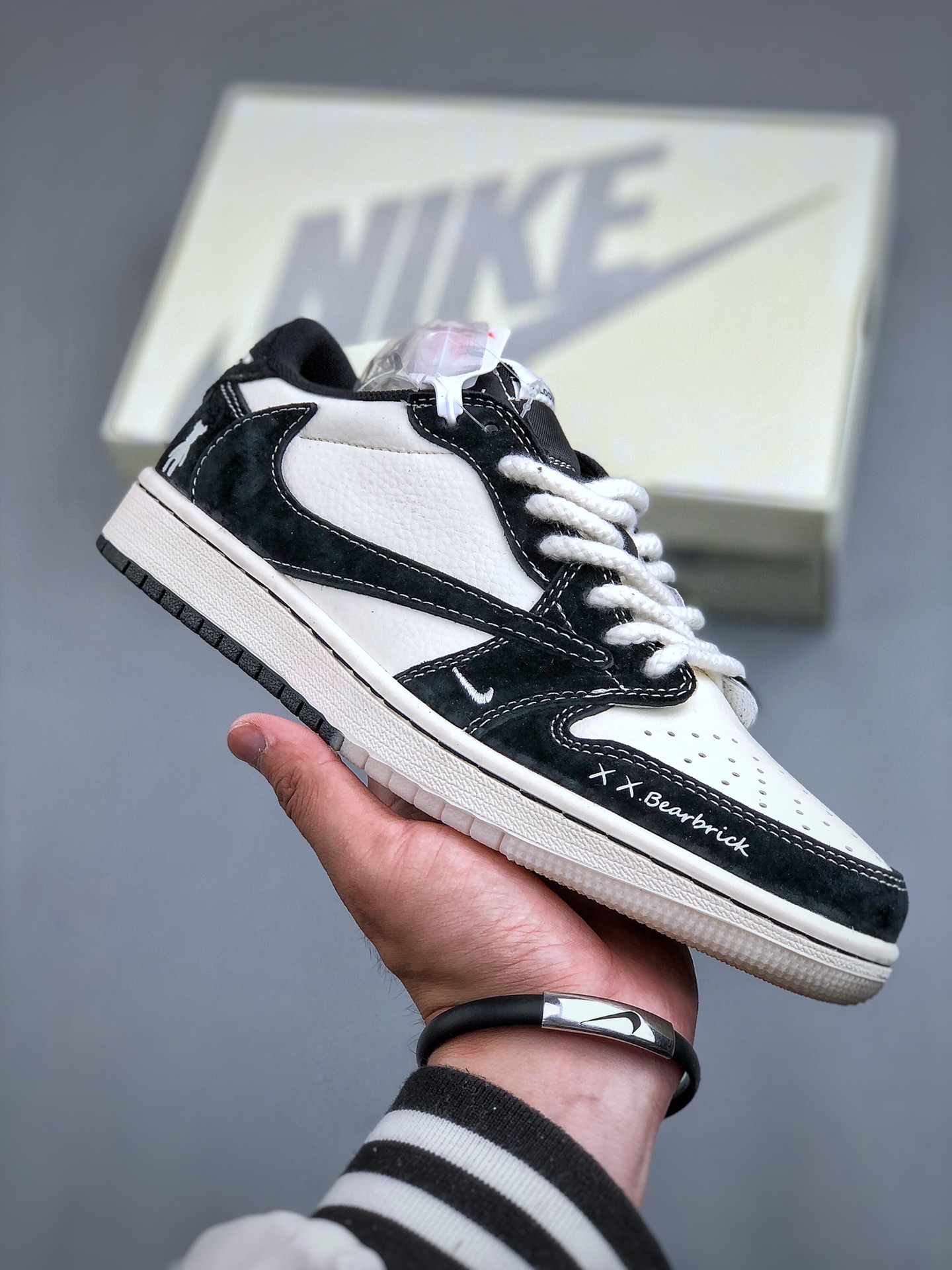 Nike Jordan One Low Black White Bearbrick