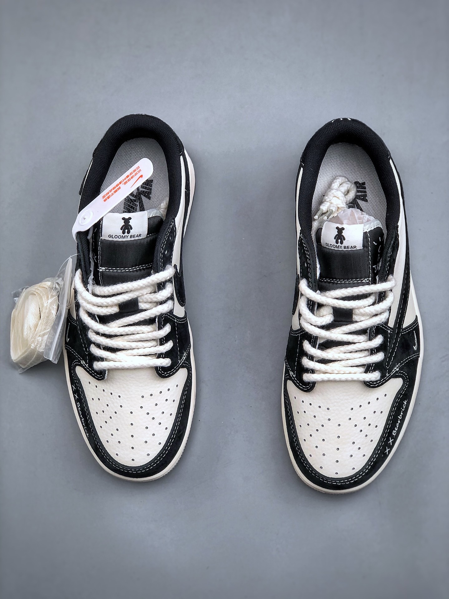 Nike Jordan One Low Black White Bearbrick