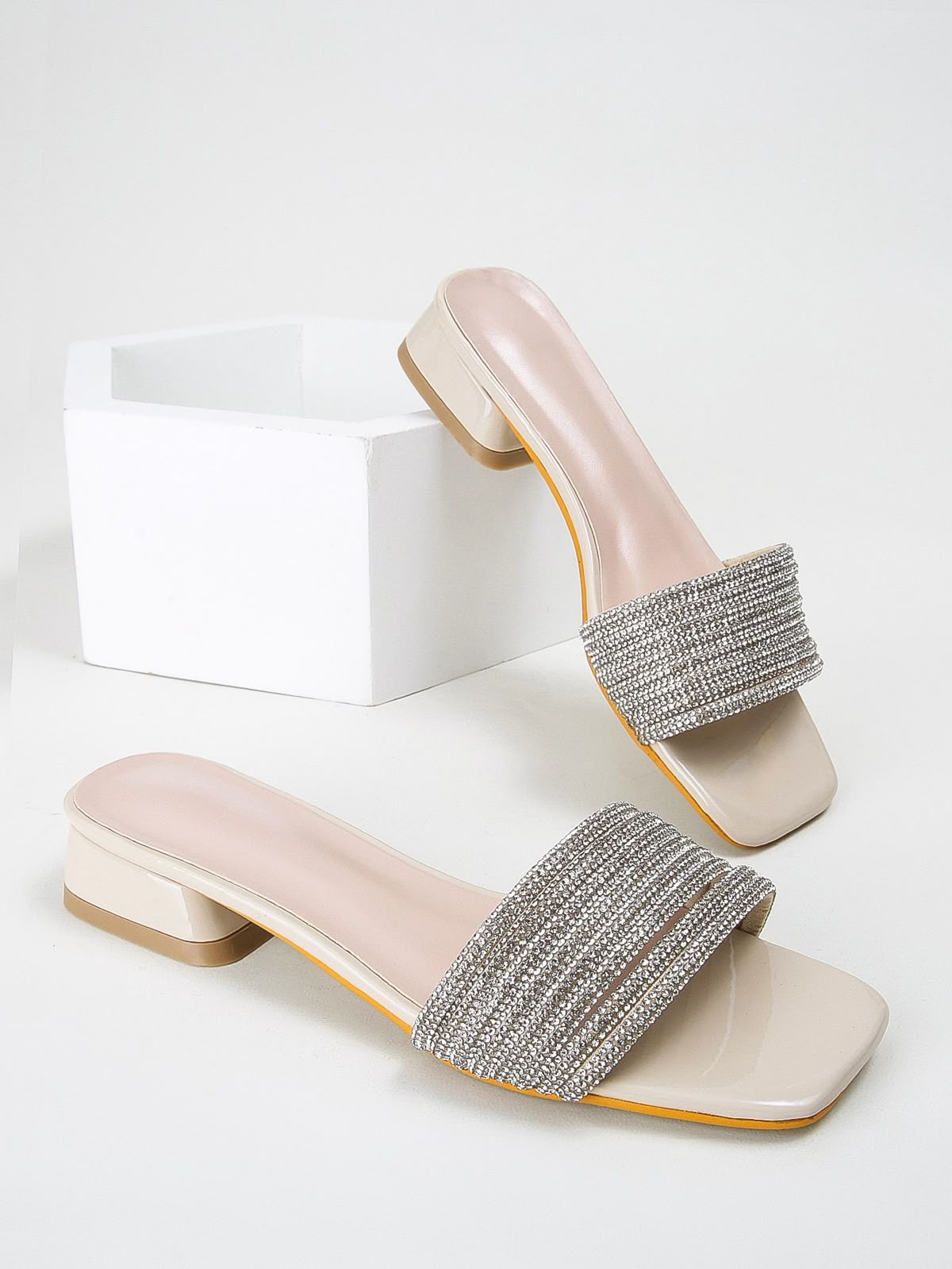 Rhinestone Slide Sandals