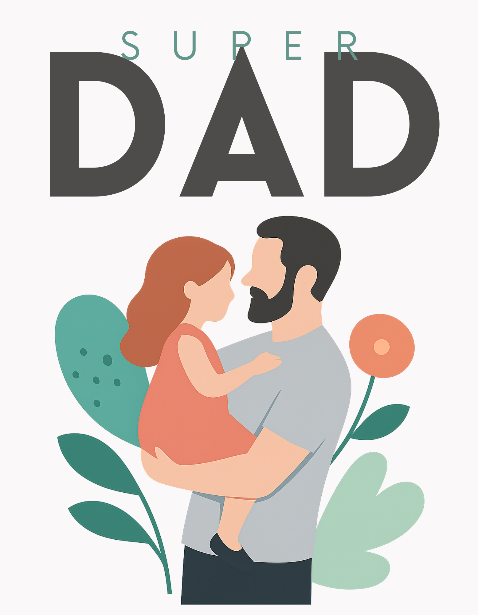 Super Dad Poster - T Shirt