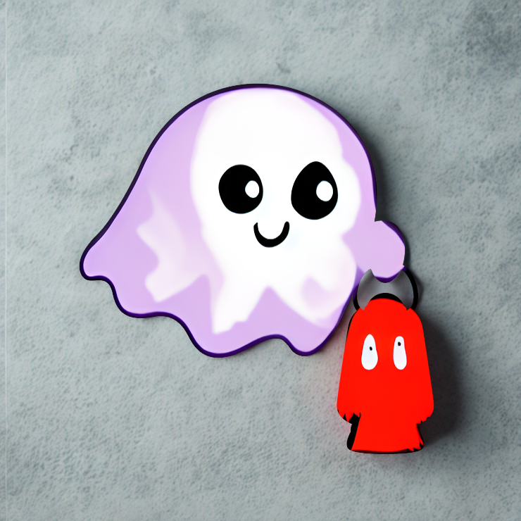 Ghost and Devil Cartoon Pins