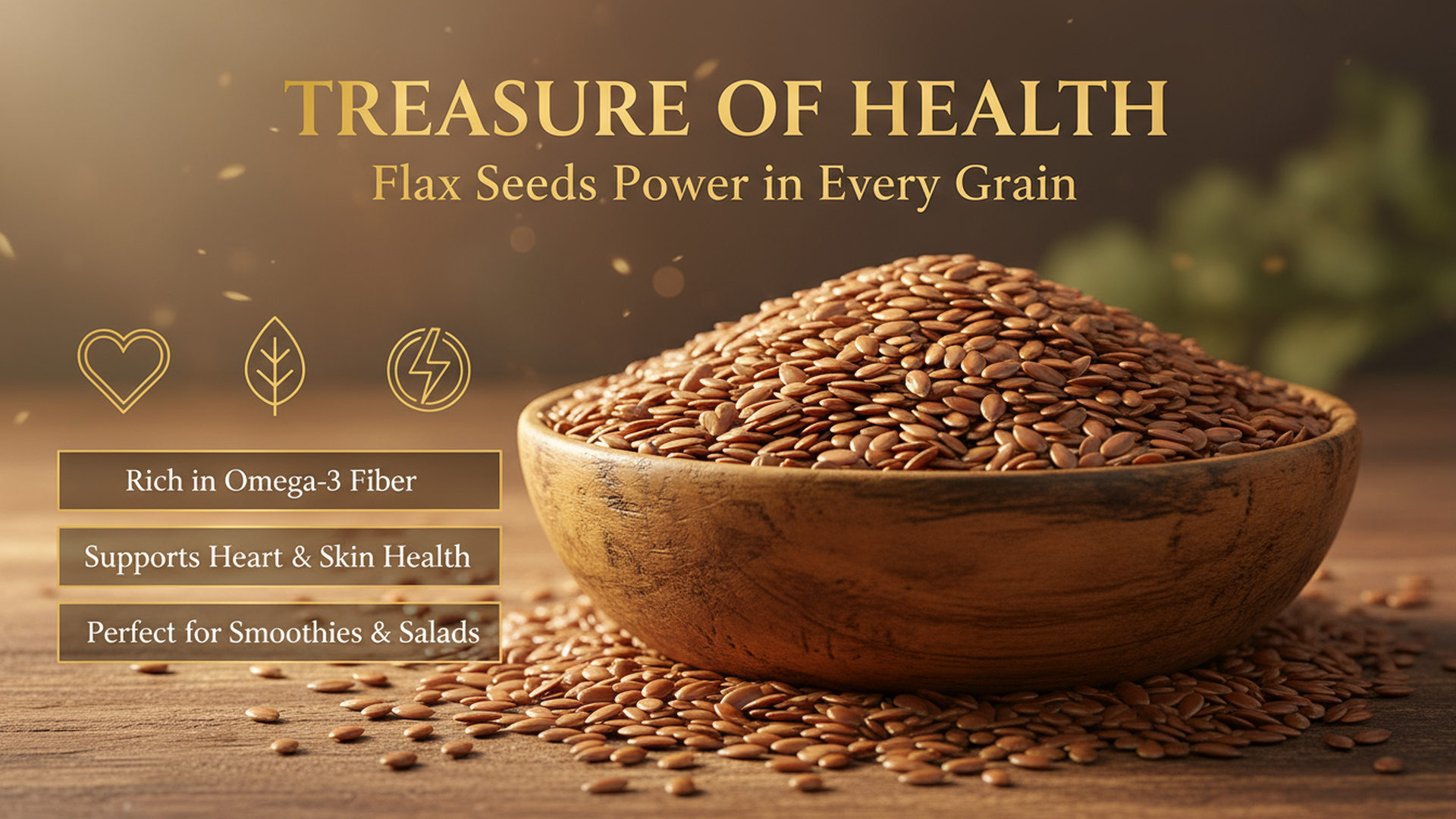 Harvest Treasure Premium Flax Seeds 450gm