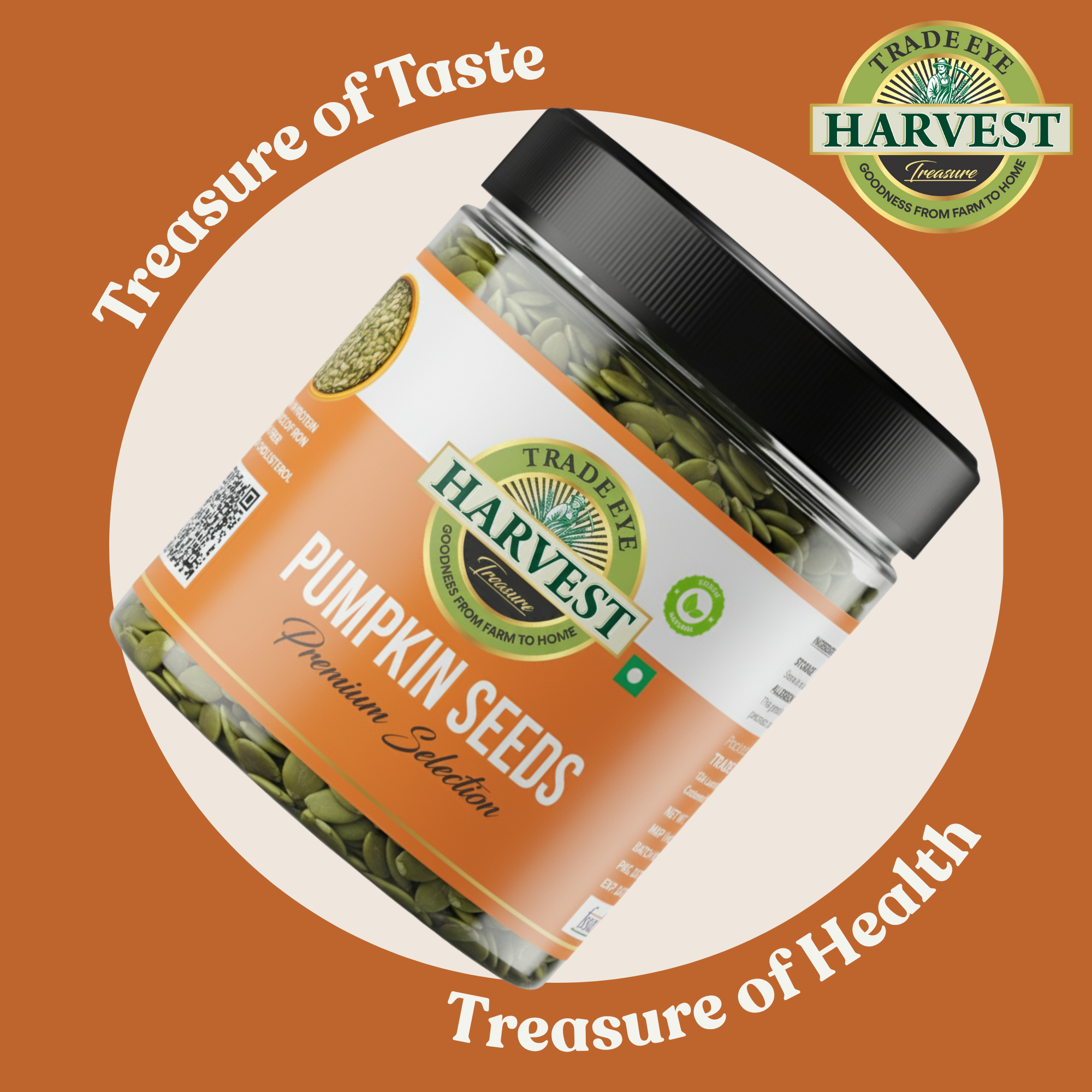 Harvest Treasure Premium Pumpkin Seeds 250gm
