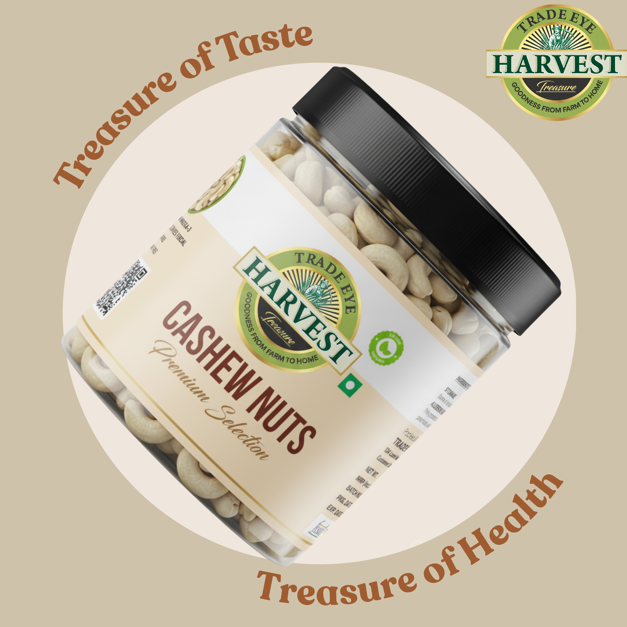 Harvest Treasure Premium Cashew Nuts 250gm