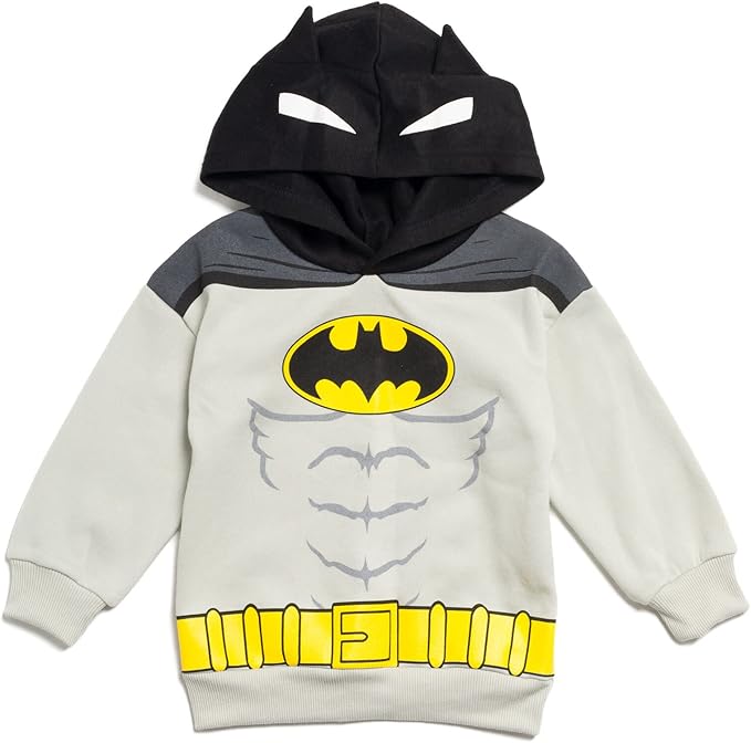 DC Comics Justice League Superman Batman Fleece Pullover Hoodie and Pants Outfit Set Toddler to Big Kid