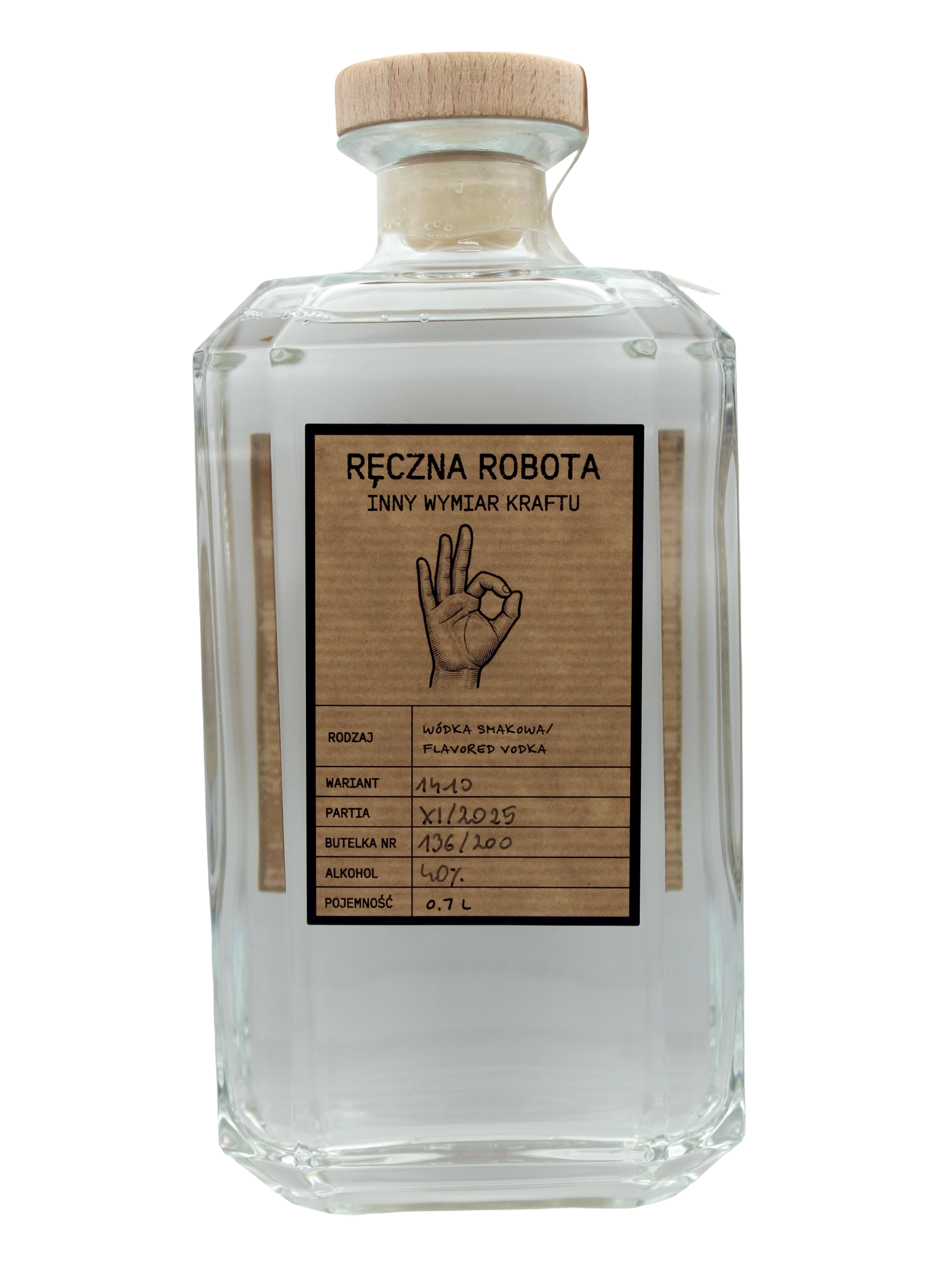 Wódka smakowa "Ręczna robota" 1410 40%