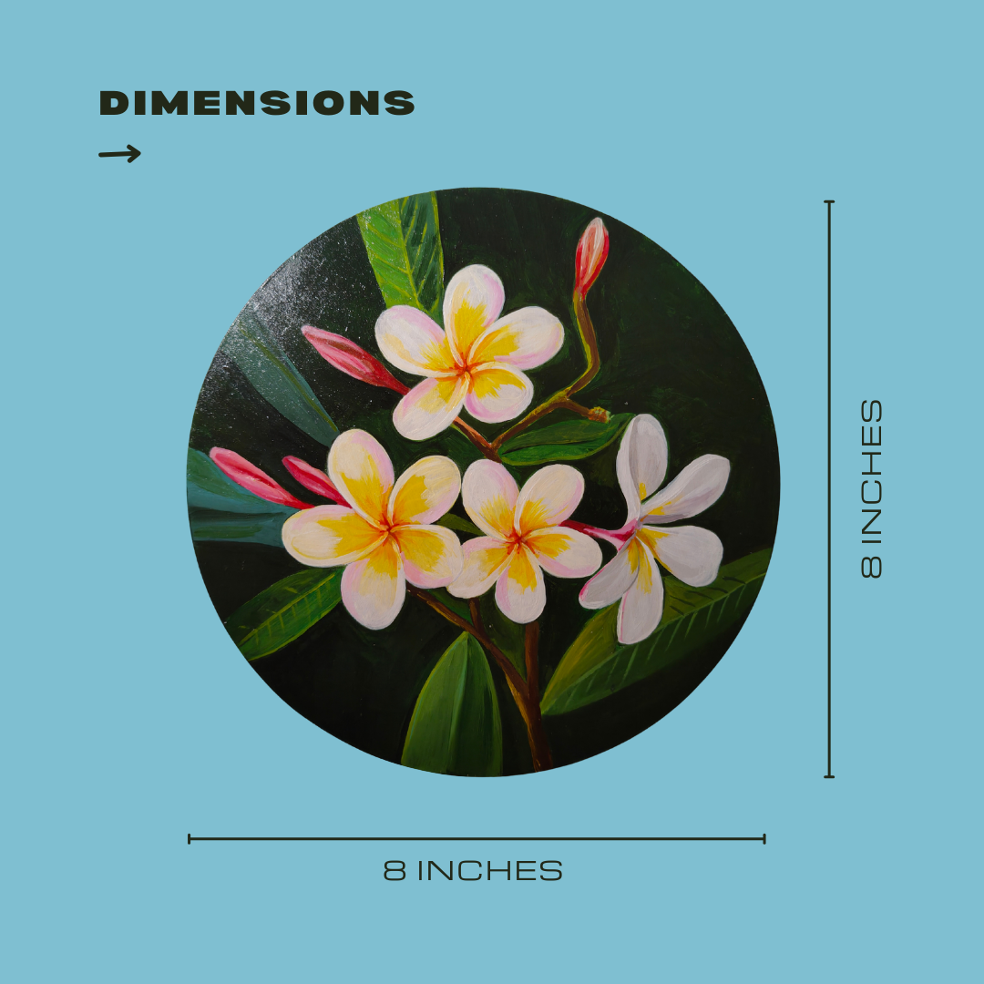 Plumeria Decorative Plate