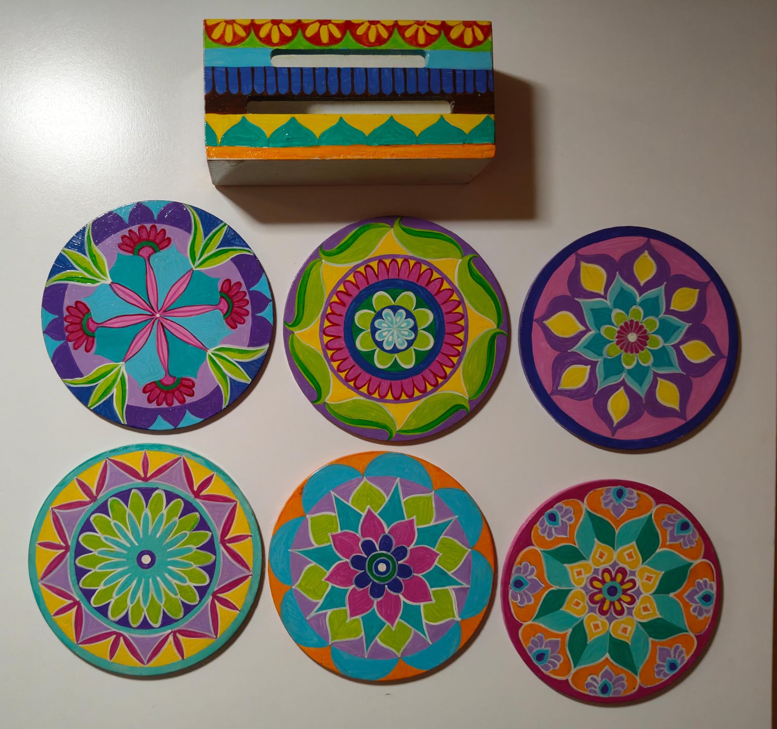 Mandala Coaster Set