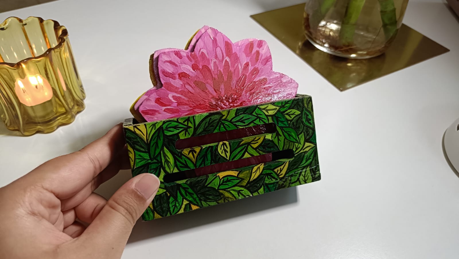 Floral coasters