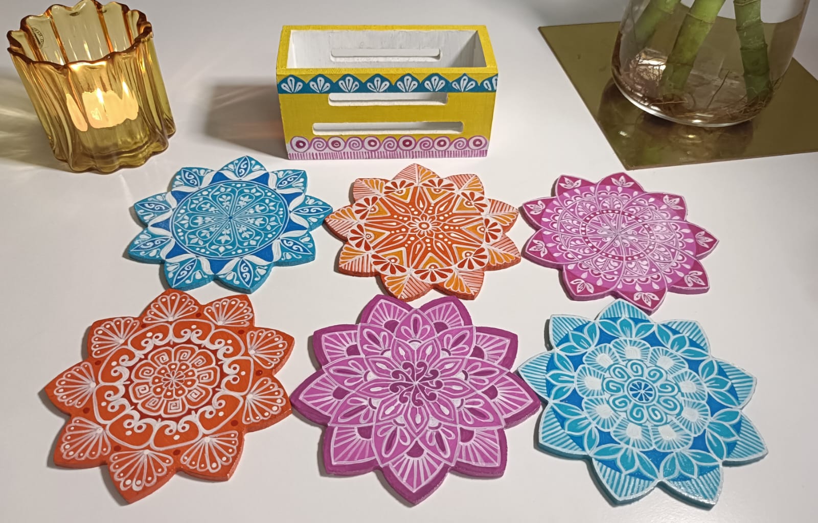 Mandala Coaster Set