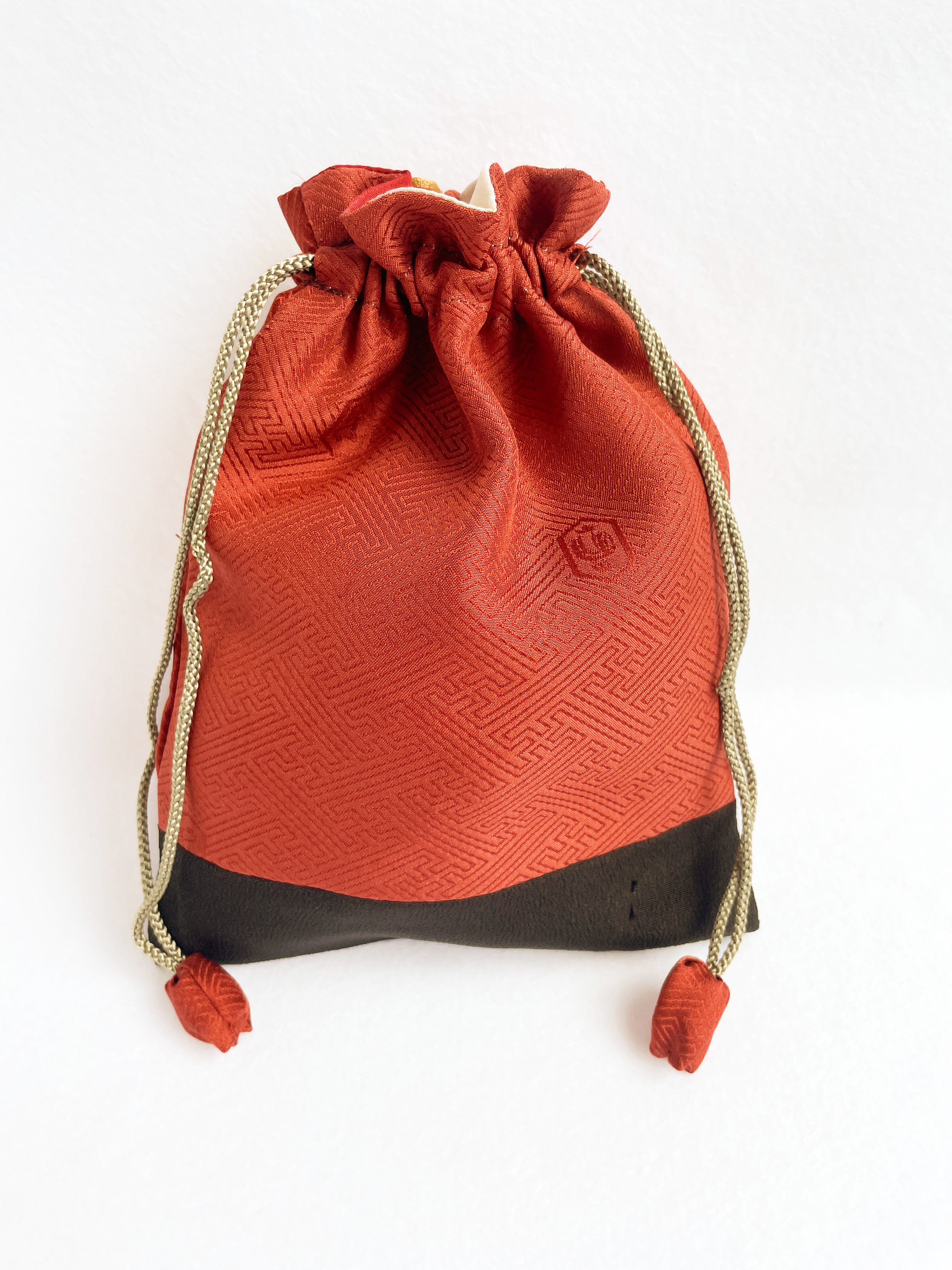 Camellia - Japanese Kimono Drawstring Pouch