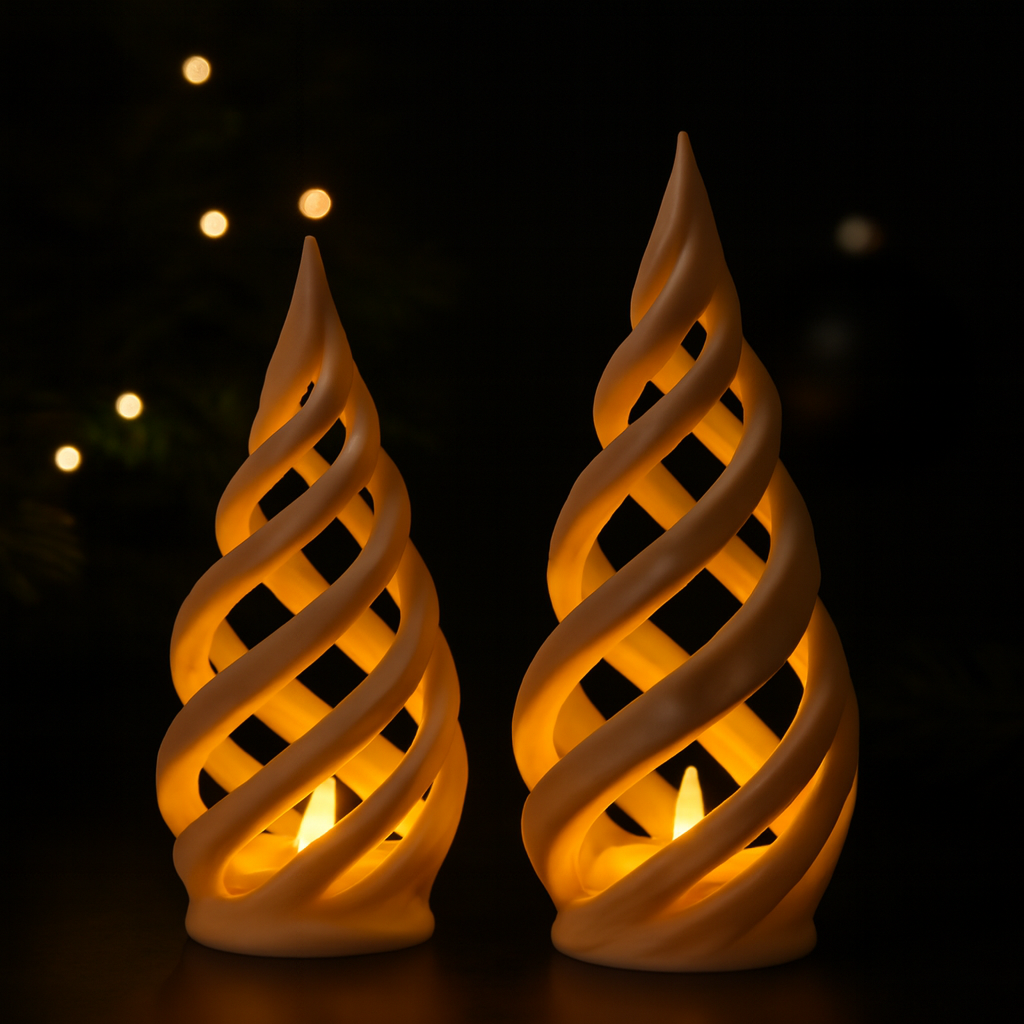 Spiral Ceramic Candle Holders CH LP-4 (1 PC )