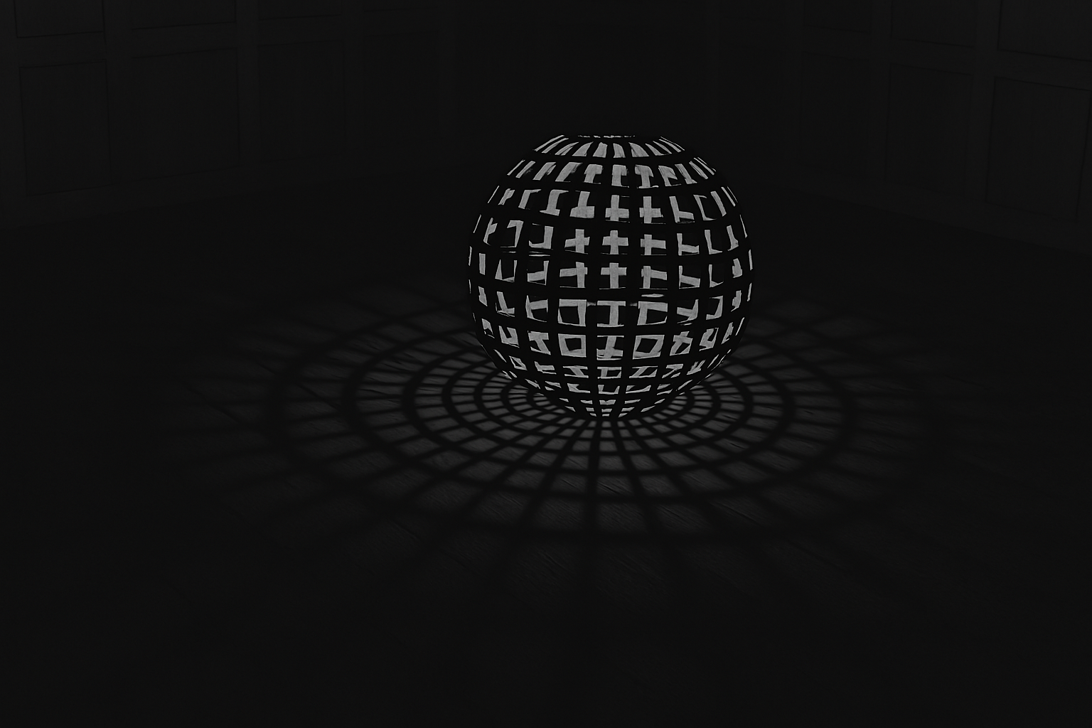 Geometric Shadow Globe Lamp Product ID LP 01