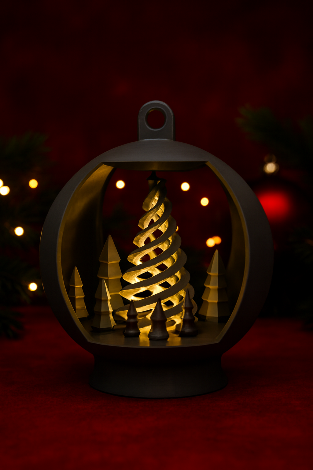 Spiral Christmas Tree Lantern Product ID CH-LP 03