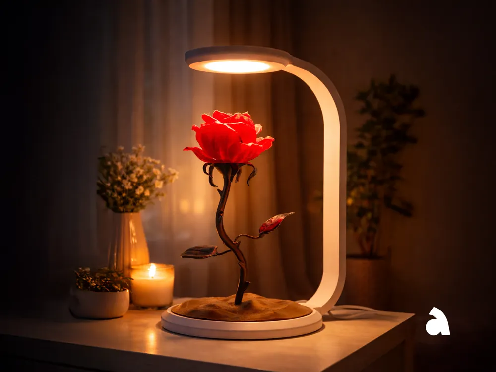 Rose Flower LED Table Lamp VL-02