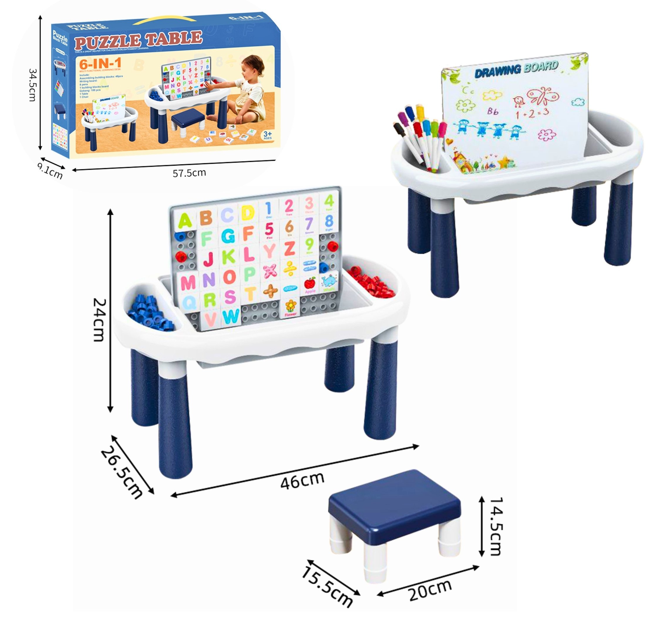 6-IN-1 Multi learning desk