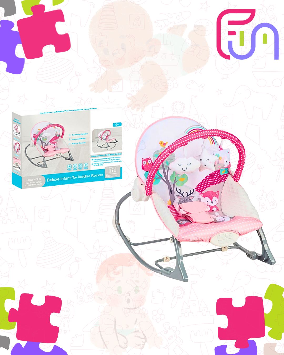 Deluxe Infant-to-Toddler Rocker pink