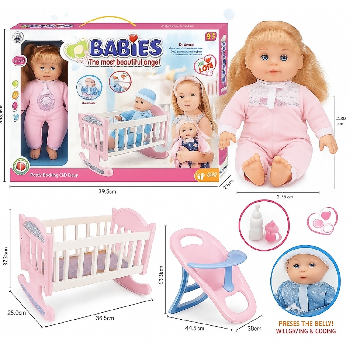 Baby Bed Playset