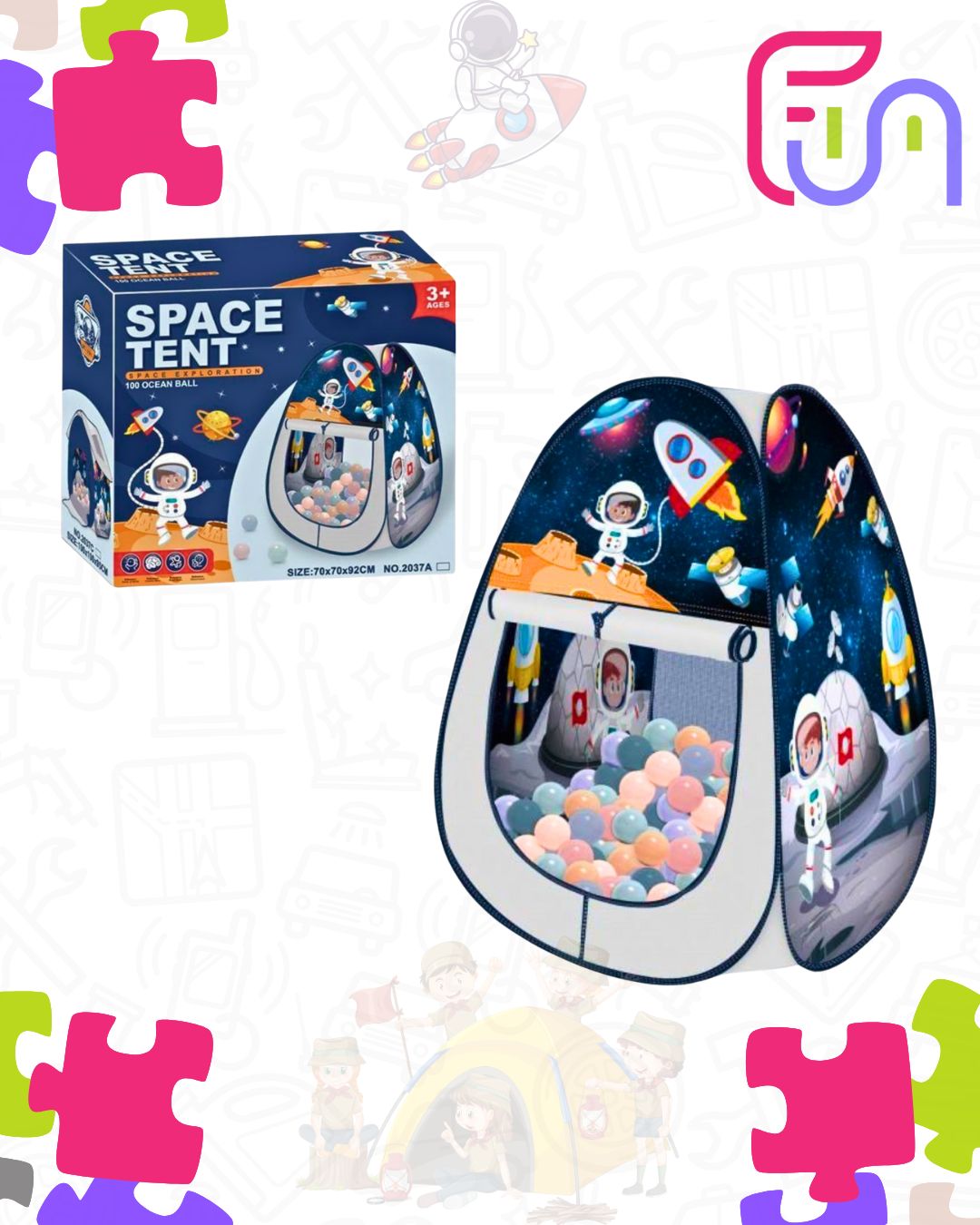 Space Tent with 100 Balls