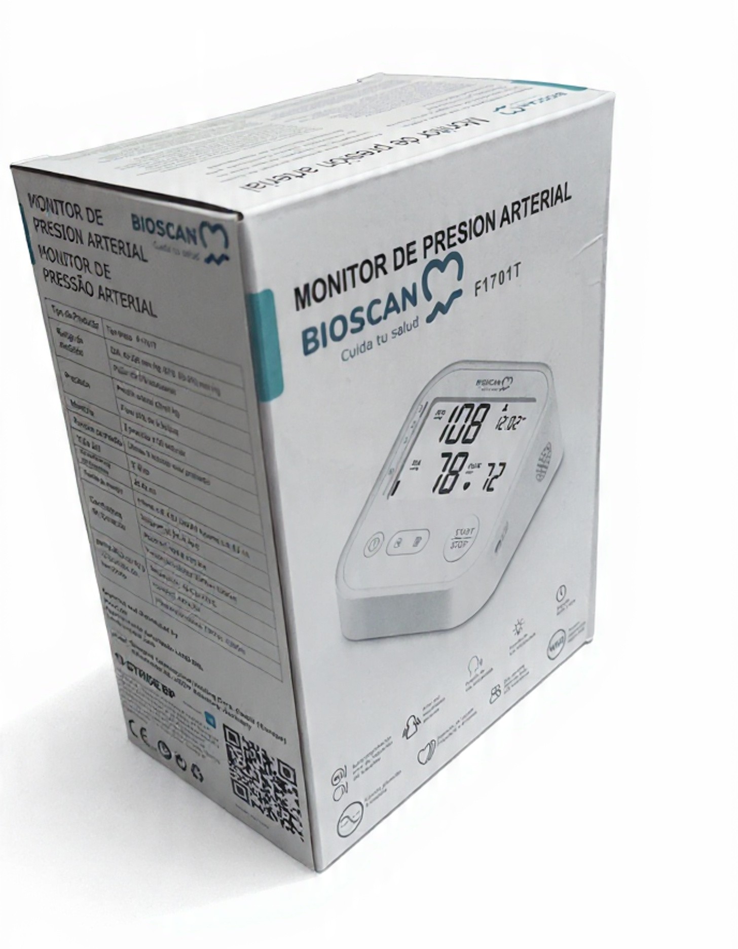 Medidor de Presión Arterial Automático BIOSCAN F1701T Brazo