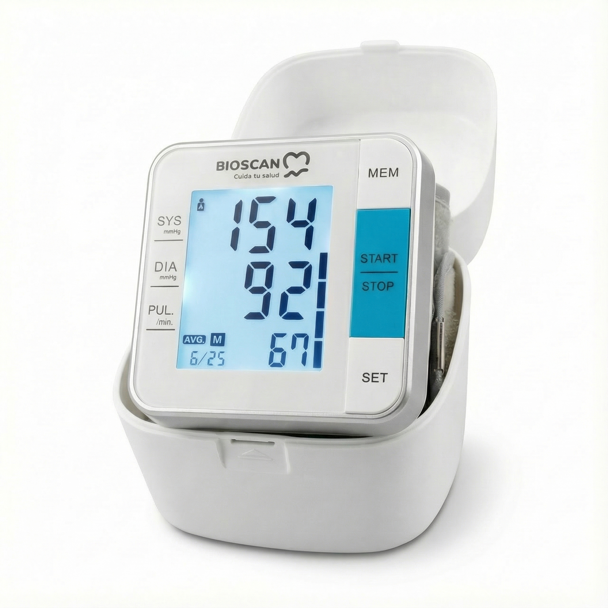 Medidor de Presión Arterial Automático BIOSCAN W02 (muñeca)