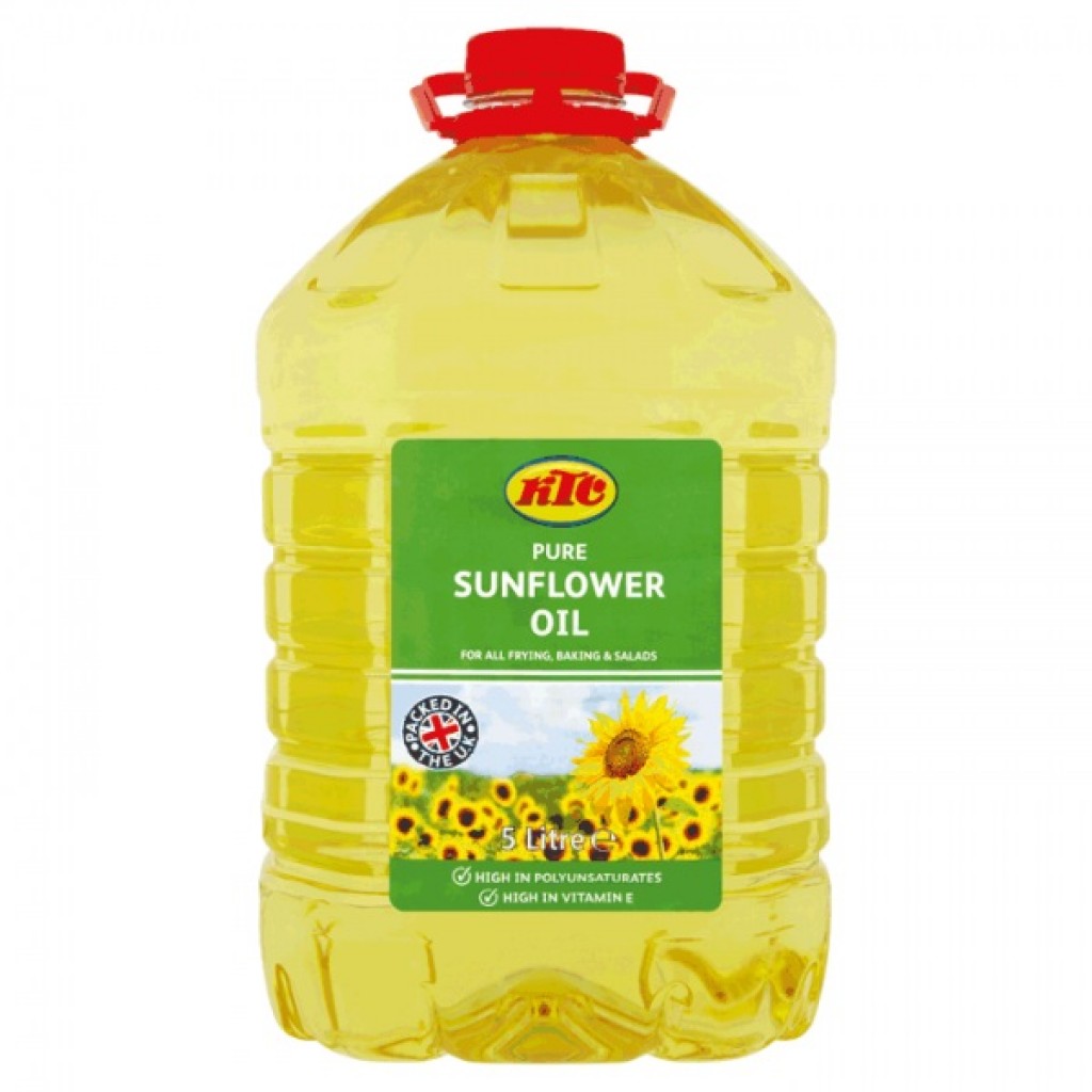 KTC Sunflower Cooking Oil – 5 Litres (Original UK Import)