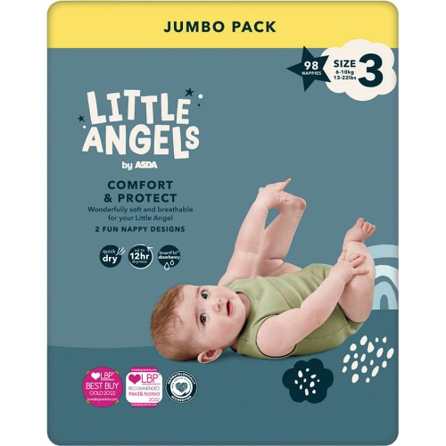 Little Angels Size 3 Nappies Jumbo Pack