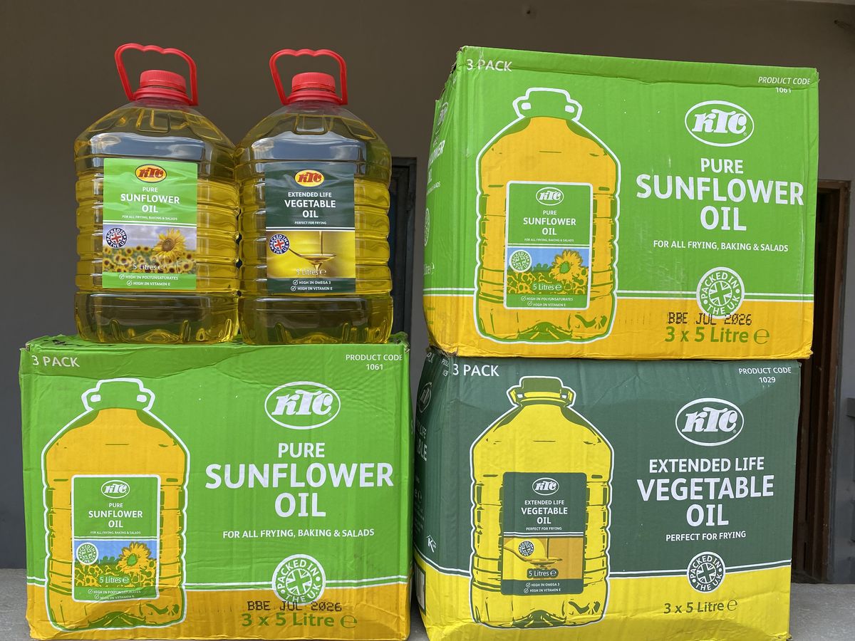 KTC Sunflower Cooking Oil – 5 Litres (Original UK Import)